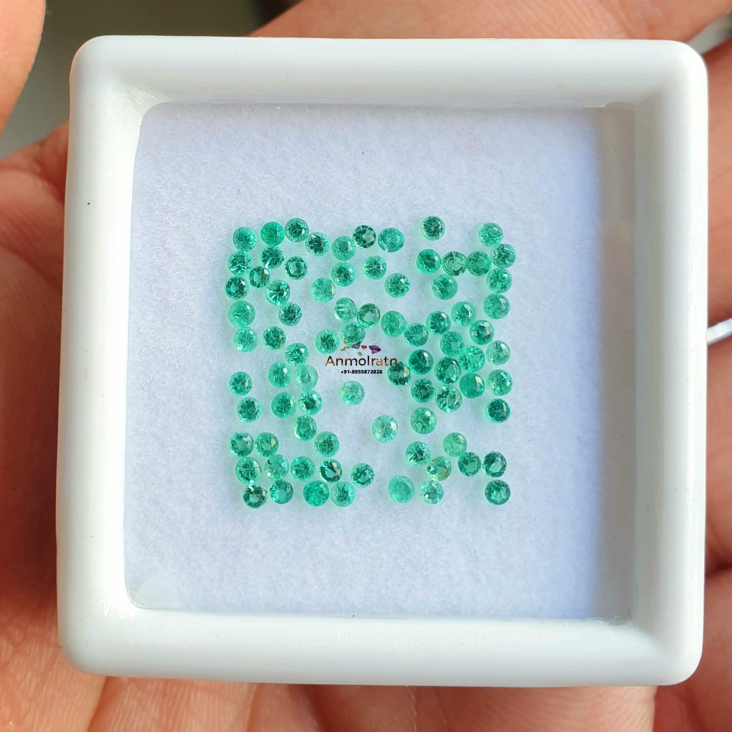 AAA Cut Round Emerald Colombian Loose Gemstone For Jewelry, Vivid Green Loose Emerald Sale, 1MM 1.5MM 2MM 2.5MM Emerald Supply Gems For Sale