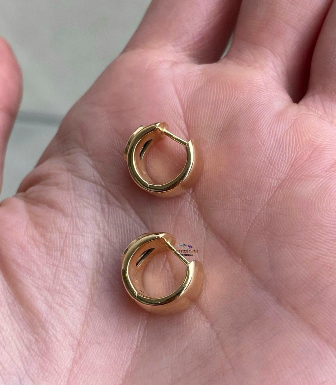 Emerald Hoop Earrings, Tiny Emerald Gold Hoops, Emerald Bali, Marquise Emerald Dainty Earrings Gift For Her, 14k Natural Emerald Earrings