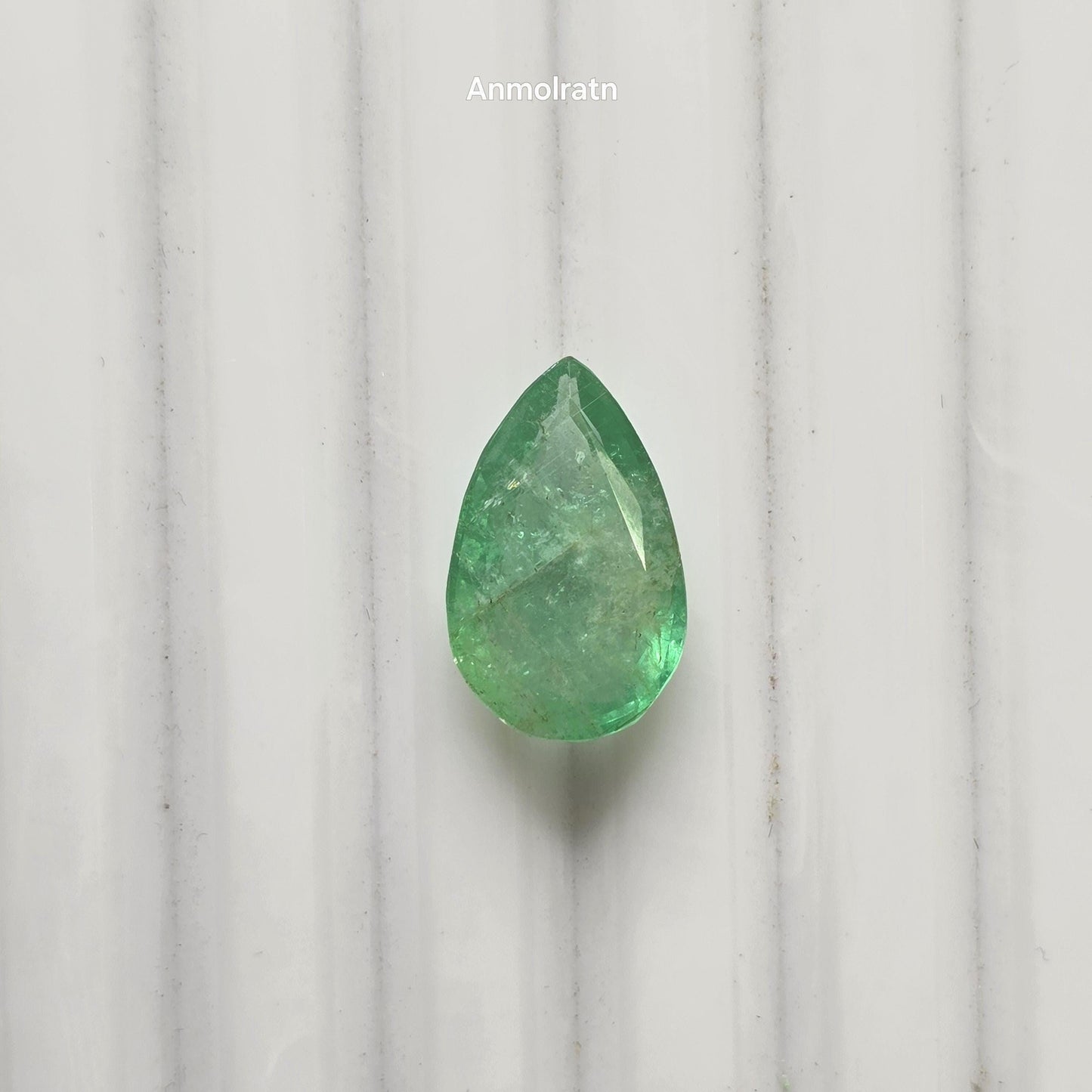 Colombian Emerald Loose Pear Cut For Ring Or Pendant, 3.95CT Emerald Pear Pendant, Natural Emerald Pear For Ring, Custom Emerald Gold Ring