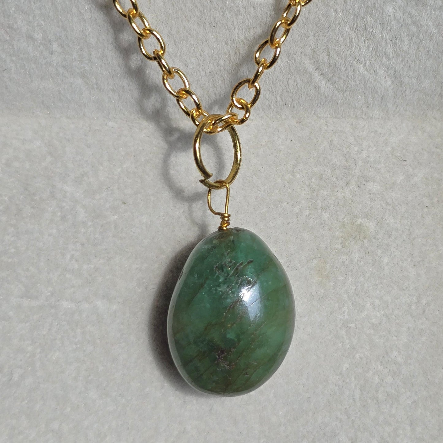 Raw Emerald Pendant Charm, Green Emerald Charm Pendant For Necklace, Untreated Emerald Pendant Men, 14Ct Natural Emerald Pendant For Women