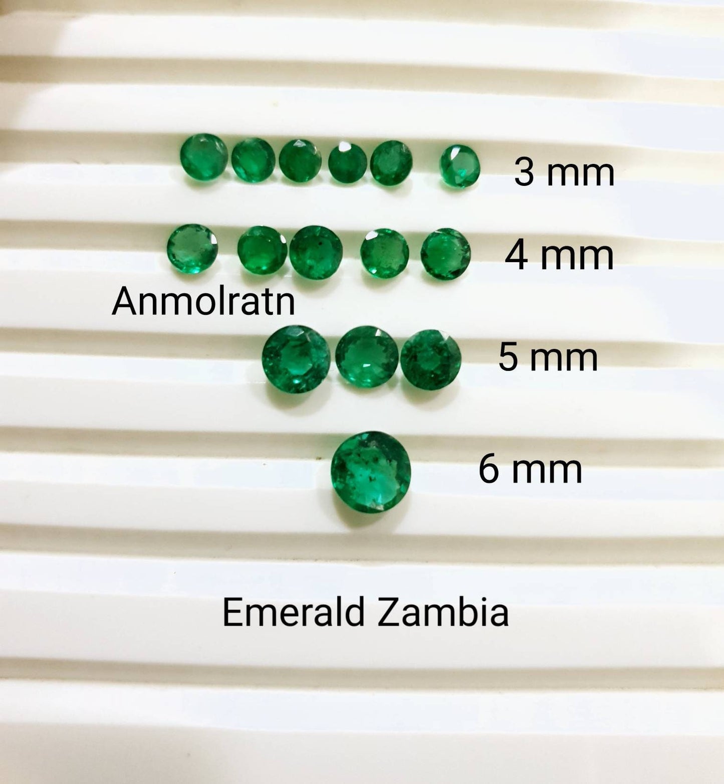 Natural Round Colombian Emerald For Jewelry, Loose Emerald Wholesale, Gems for Sale, 3MM 4MM 5MM 6MM 7MM Round Emerald Loose Gemstone Supply