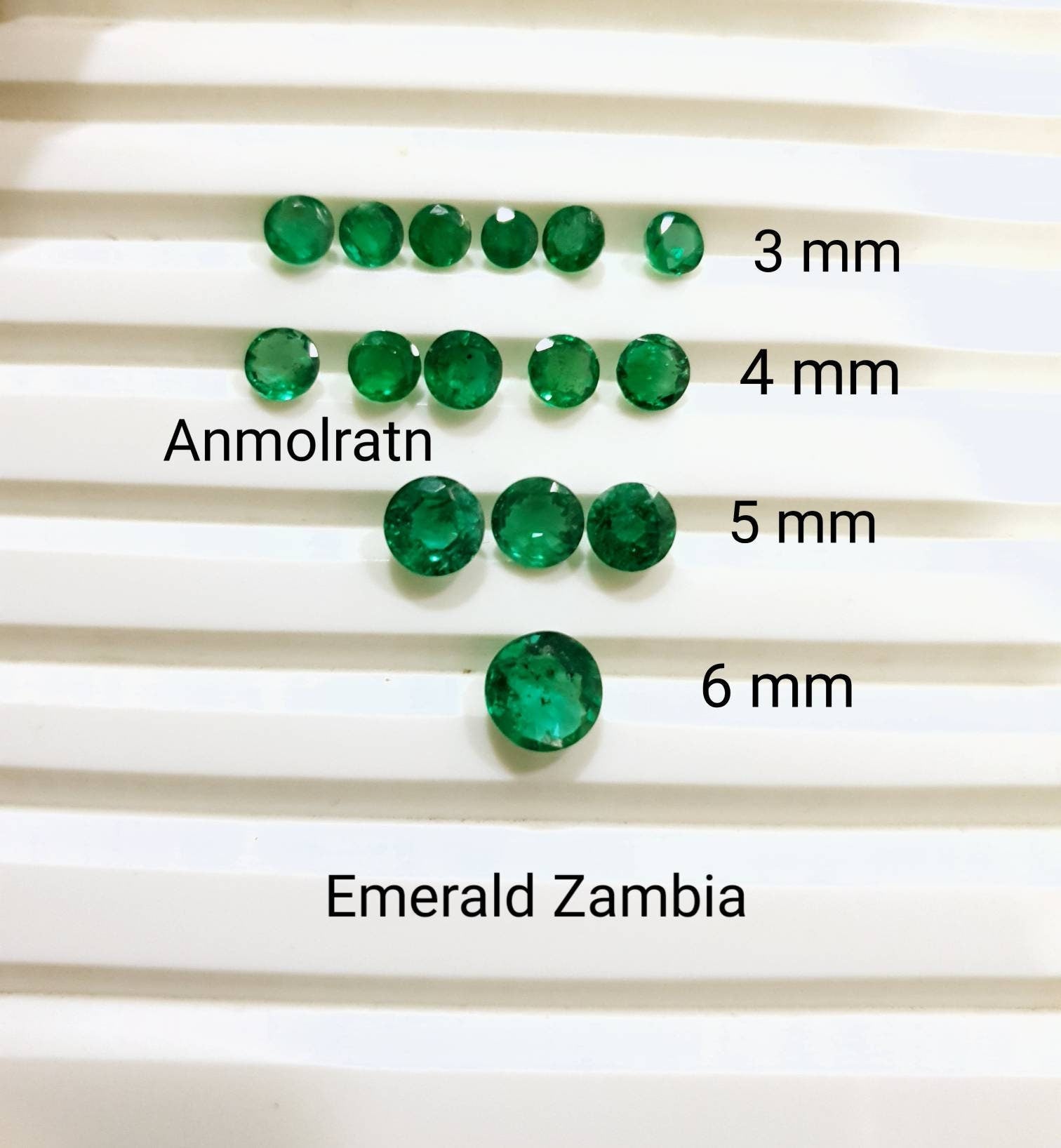 Natural Round Colombian Emerald For Jewelry, Loose Emerald Wholesale, Gems for Sale, 3MM 4MM 5MM 6MM 7MM Round Emerald Loose Gemstone Supply