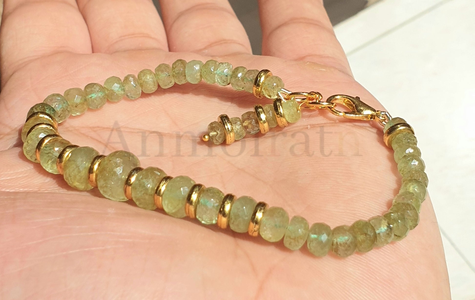 Natural Emerald Bracelet, Untreated Colombian Emerald Beaded Bracelet, Emerald Faceted Dainty Bracelet, Raw Emerald Birthstone Bracelet Gift