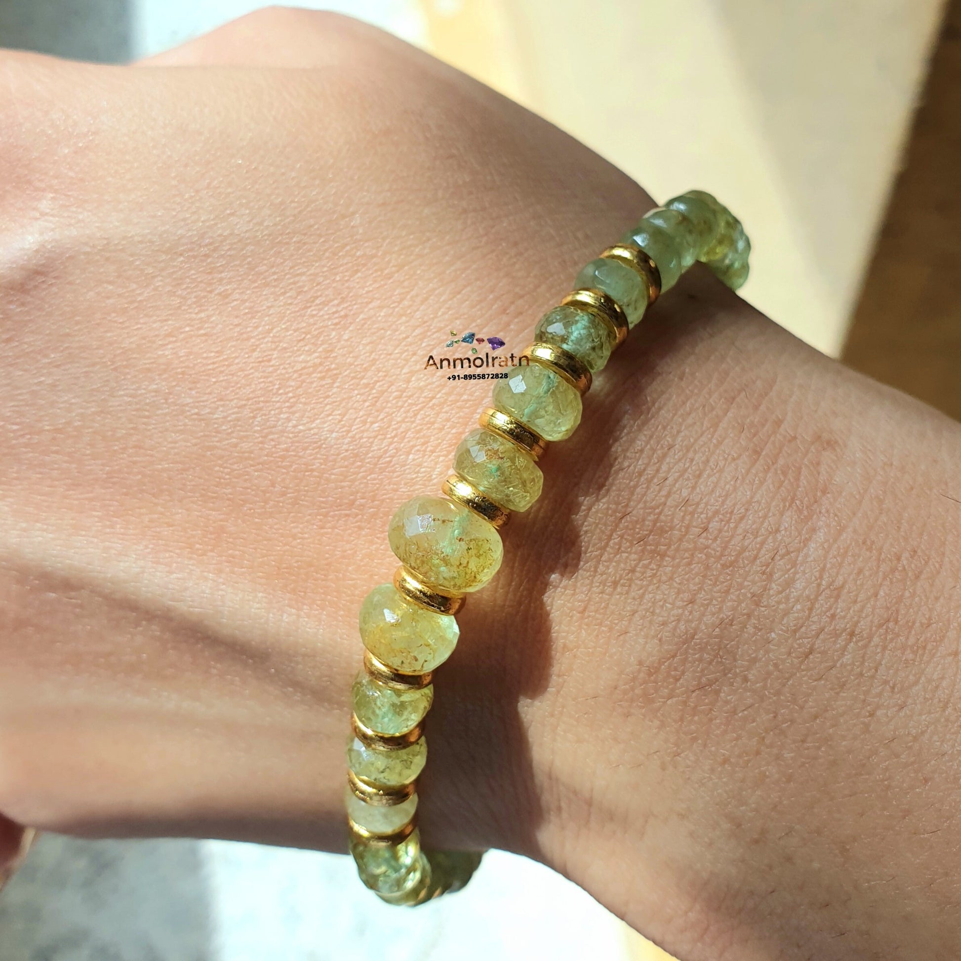 Natural Emerald Bracelet, Untreated Colombian Emerald Beaded Bracelet, Emerald Faceted Dainty Bracelet, Raw Emerald Birthstone Bracelet Gift