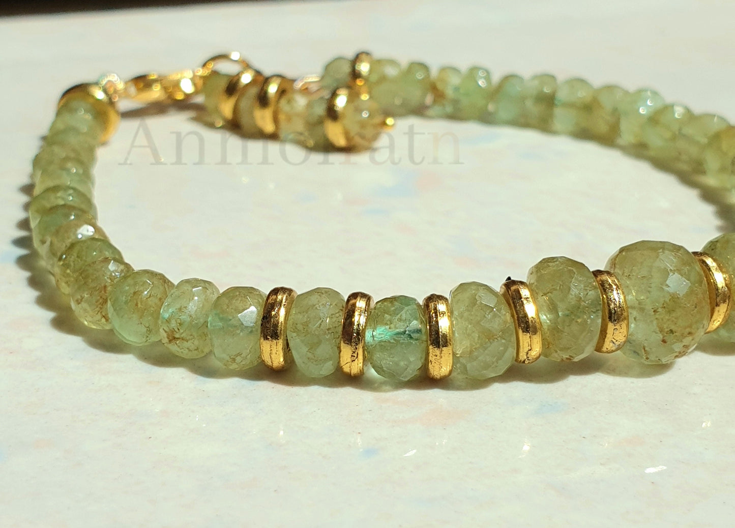 Natural Emerald Bracelet, Untreated Colombian Emerald Beaded Bracelet, Emerald Faceted Dainty Bracelet, Raw Emerald Birthstone Bracelet Gift