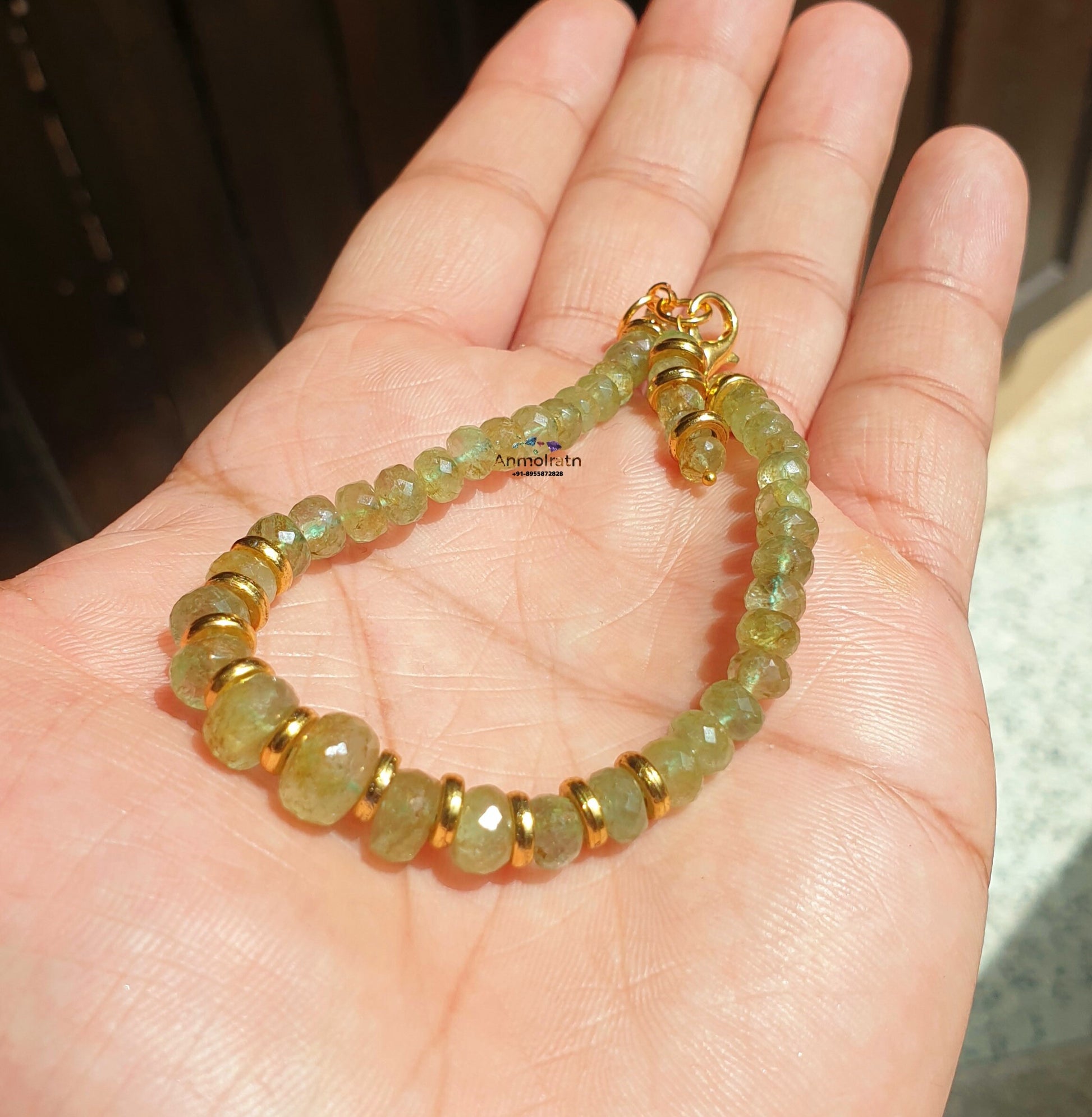 Natural Emerald Bracelet, Untreated Colombian Emerald Beaded Bracelet, Emerald Faceted Dainty Bracelet, Raw Emerald Birthstone Bracelet Gift