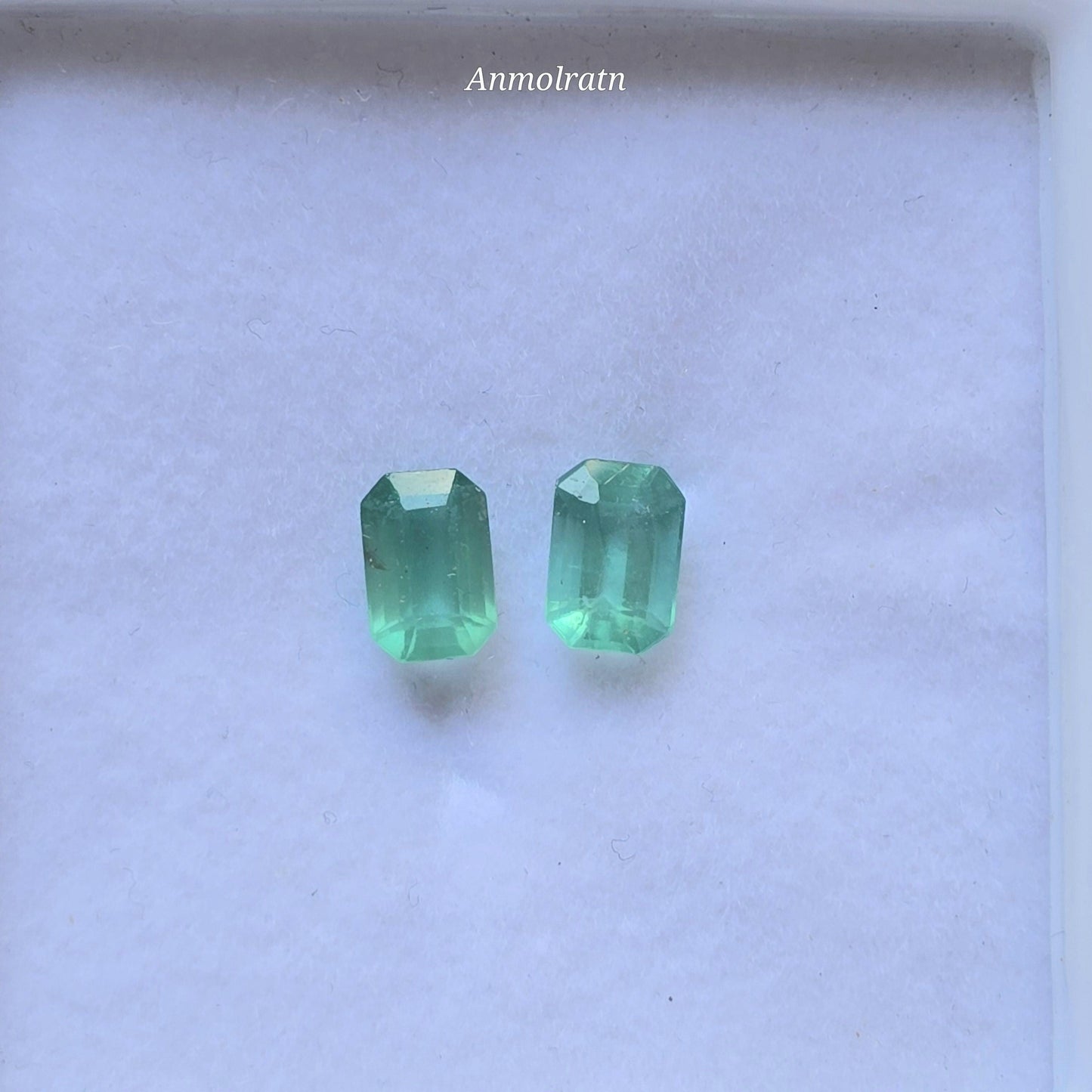 Emerald Cut Emerald Octagon Pair, 6x4MM Vivid Green Natural Emerald Earring Loose Pair 1.20Ct Certified Emerald Cut Pair For Custom Jewelry
