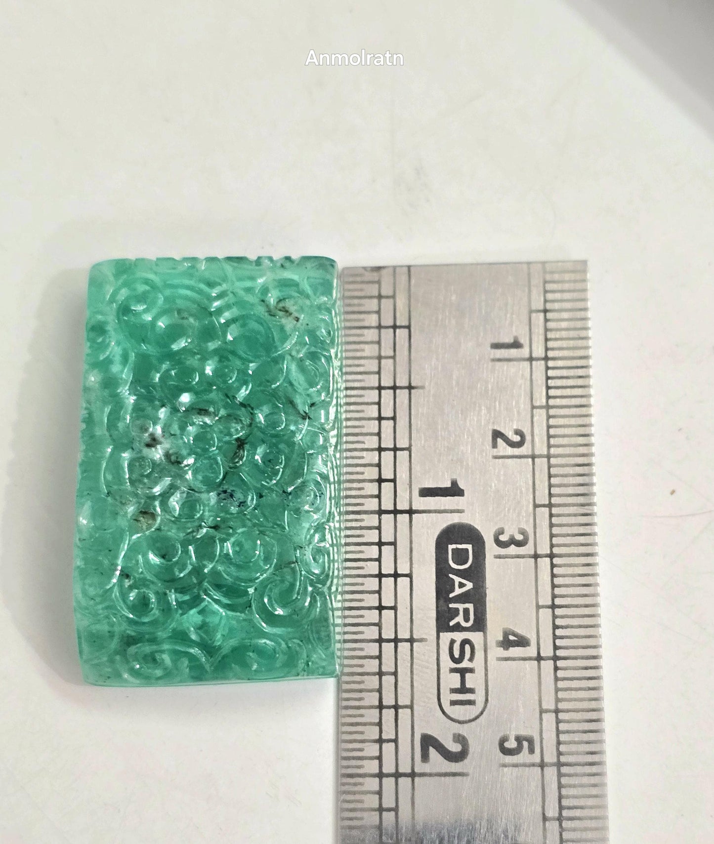 117.16 CT Colombian Emerald Carving, Big Emerald Loose Gemstone For Jewelry, Natural Emerald For Pendant, Unique Fancy Cut Untreated Emerald