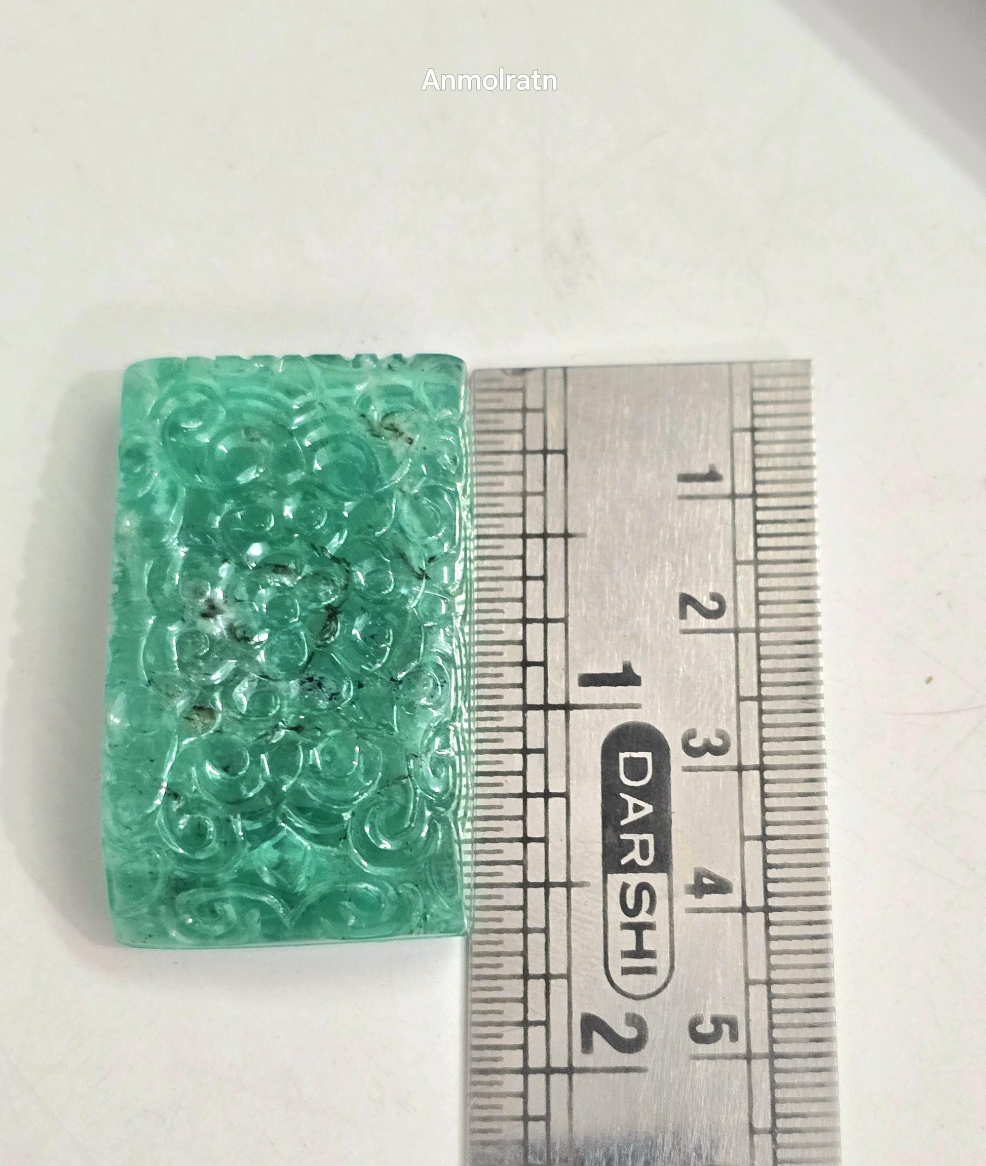 117.16 CT Colombian Emerald Carving, Big Emerald Loose Gemstone For Jewelry, Natural Emerald For Pendant, Unique Fancy Cut Untreated Emerald