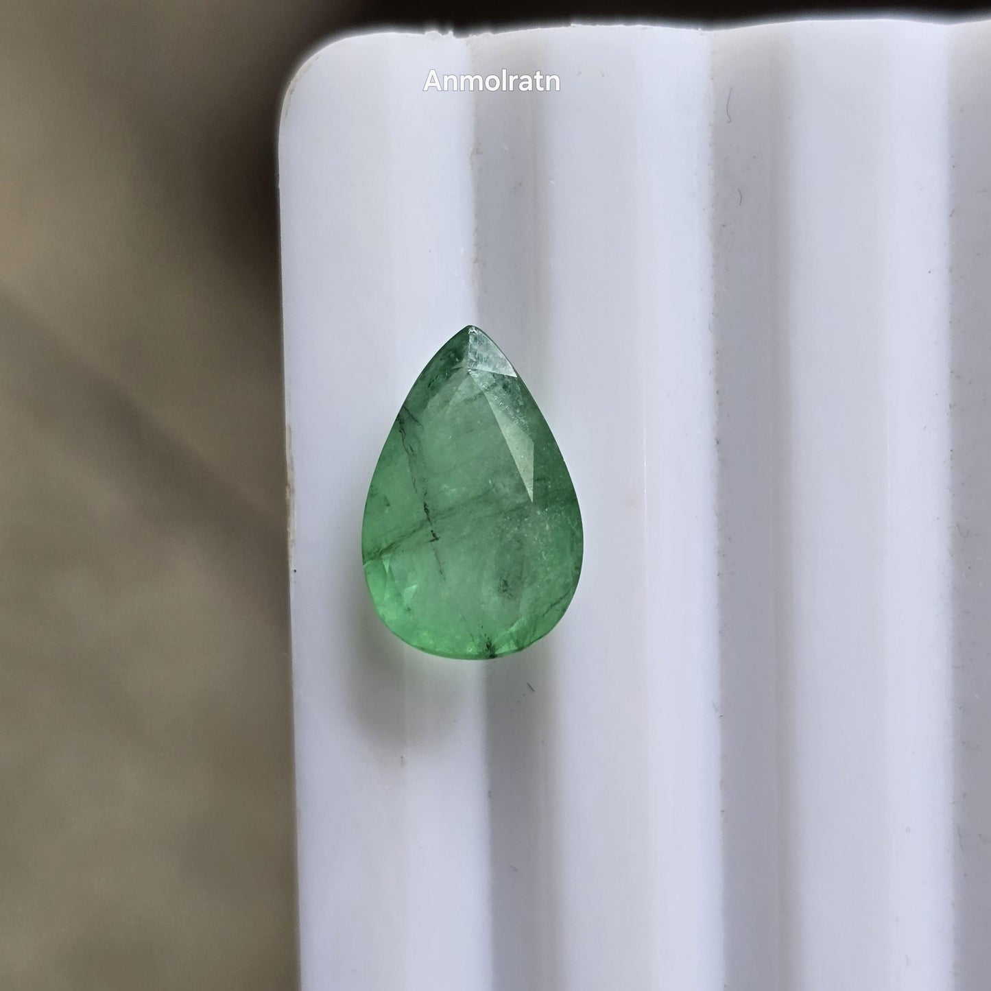 Emerald Pear Cut Teardrop 2.88CT Natural Colombian Emerald For Ring Or Pendant, 12x8MM Untreated Green Emerald Loose For Birthstone Jewelry