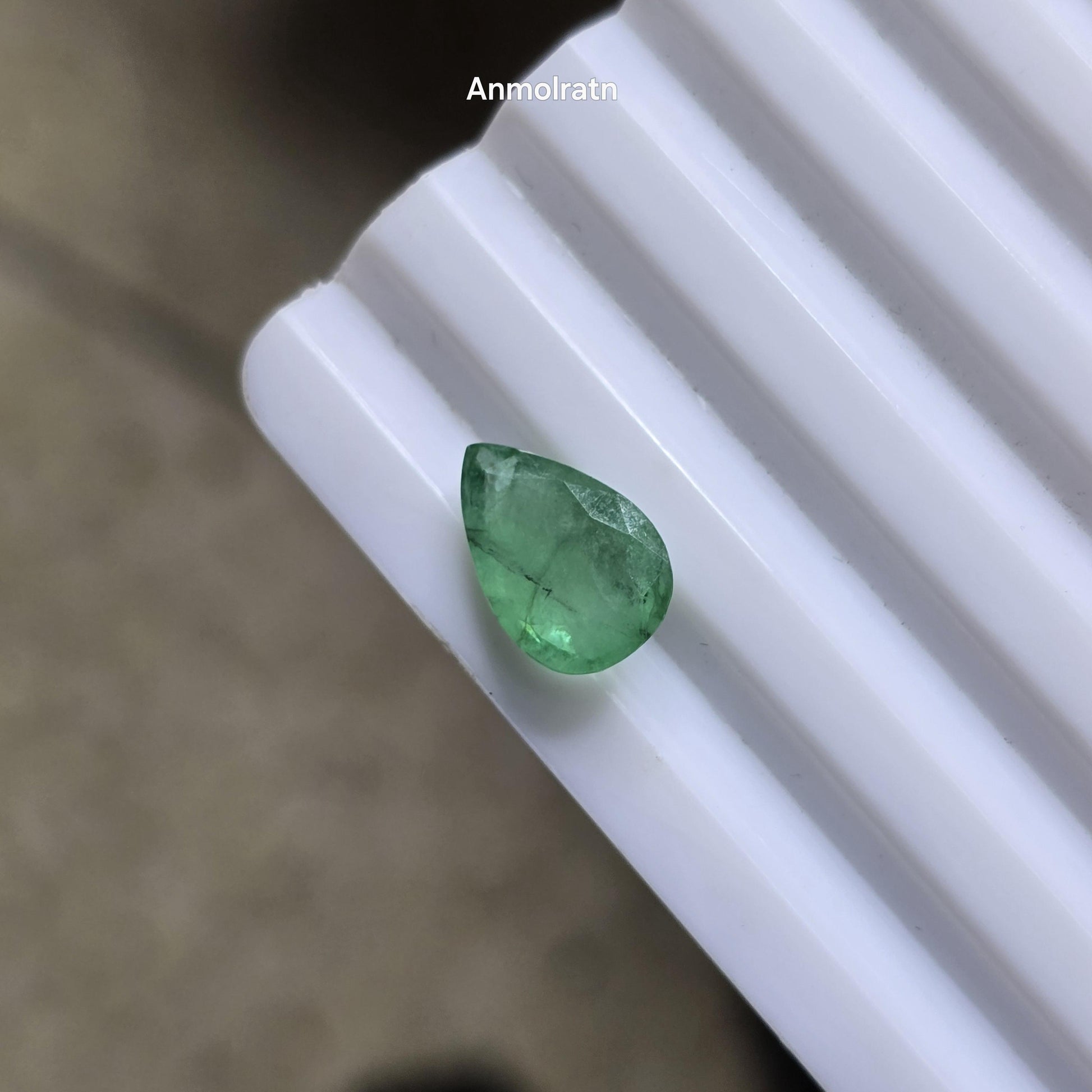 Emerald Pear Cut Teardrop 2.88CT Natural Colombian Emerald For Ring Or Pendant, 12x8MM Untreated Green Emerald Loose For Birthstone Jewelry