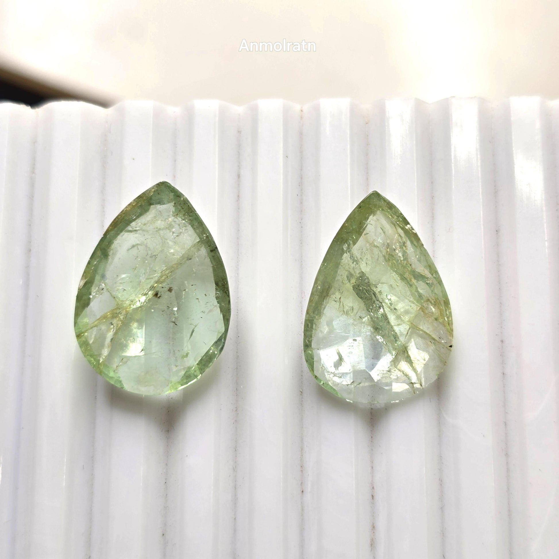 29.20CT Colombian Emerald Teardrop Pair For Earrings, Pear Emerald Loose For Danglers, Emerald Drop Earring Pair, Emerald Hoop Earring Drops