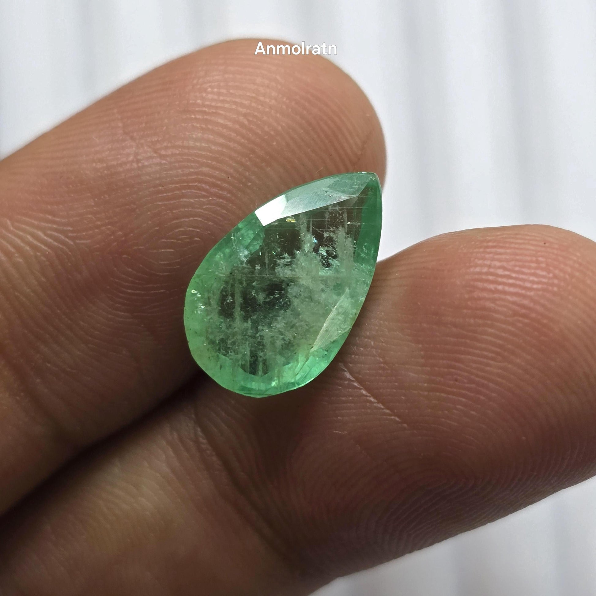 Colombian Emerald Loose Pear Cut For Ring Or Pendant, 3.95CT Emerald Pear Pendant, Natural Emerald Pear For Ring, Custom Emerald Gold Ring