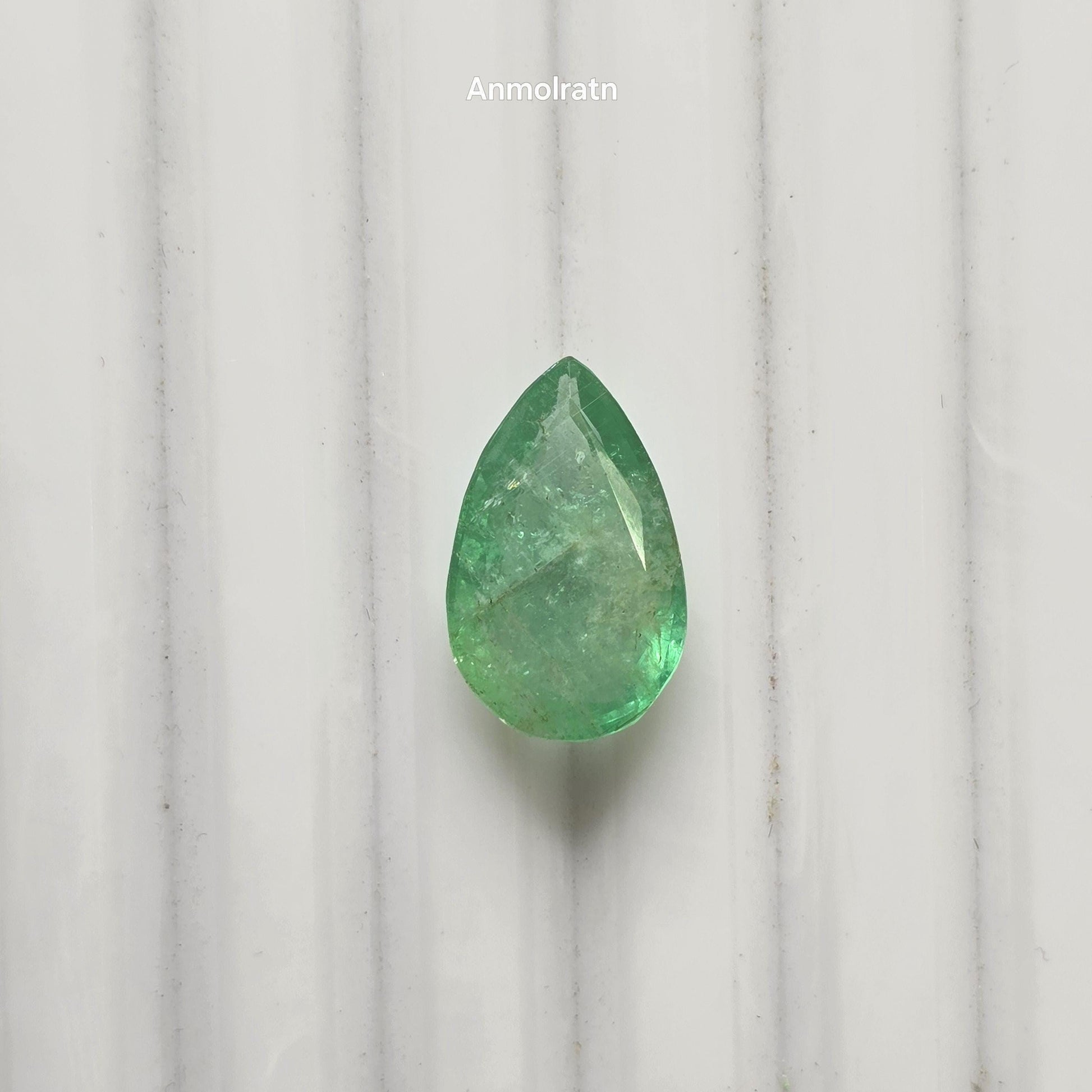 Colombian Emerald Loose Pear Cut For Ring Or Pendant, 3.95CT Emerald Pear Pendant, Natural Emerald Pear For Ring, Custom Emerald Gold Ring