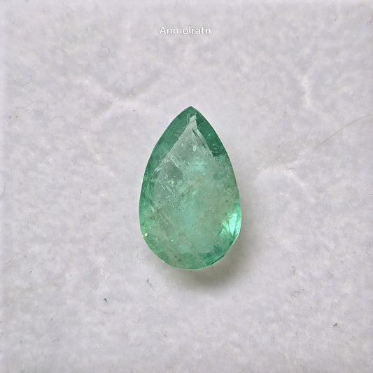 Colombian Emerald Loose Pear Cut For Ring Or Pendant, 3.95CT Emerald Pear Pendant, Natural Emerald Pear For Ring, Custom Emerald Gold Ring