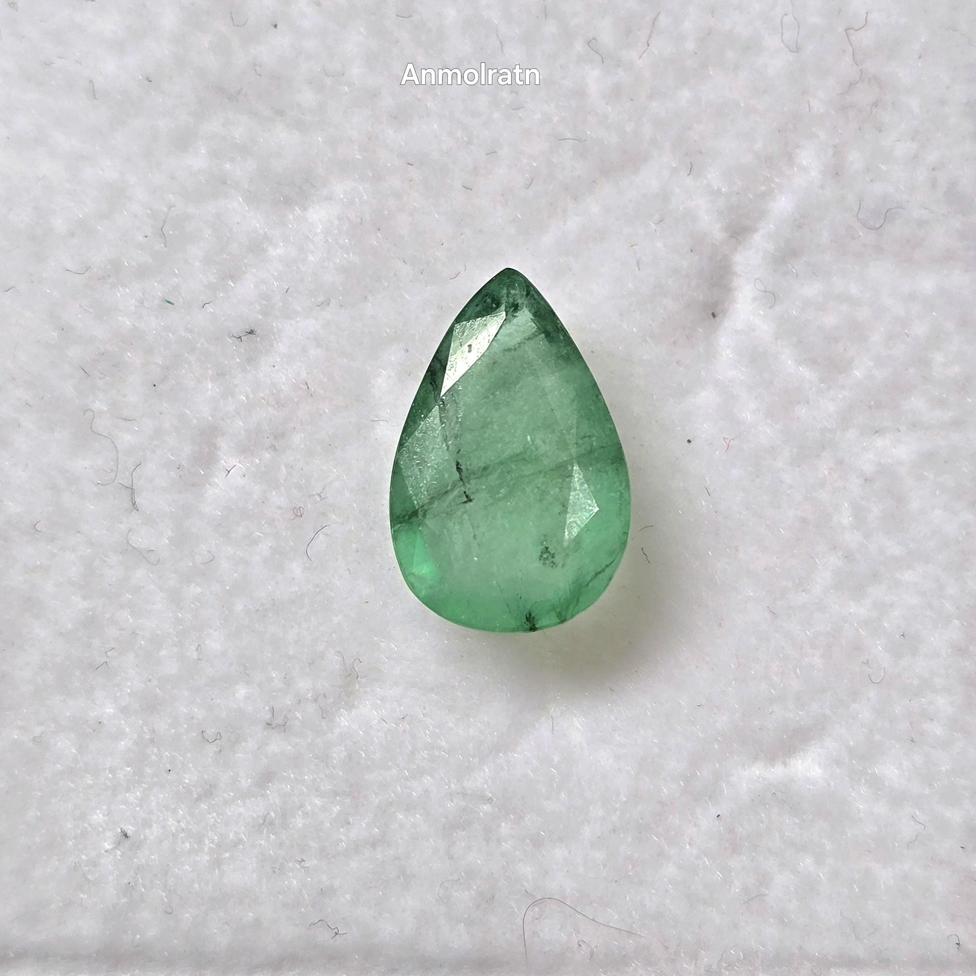 Emerald Pear Cut Teardrop 2.88CT Natural Colombian Emerald For Ring Or Pendant, 12x8MM Untreated Green Emerald Loose For Birthstone Jewelry
