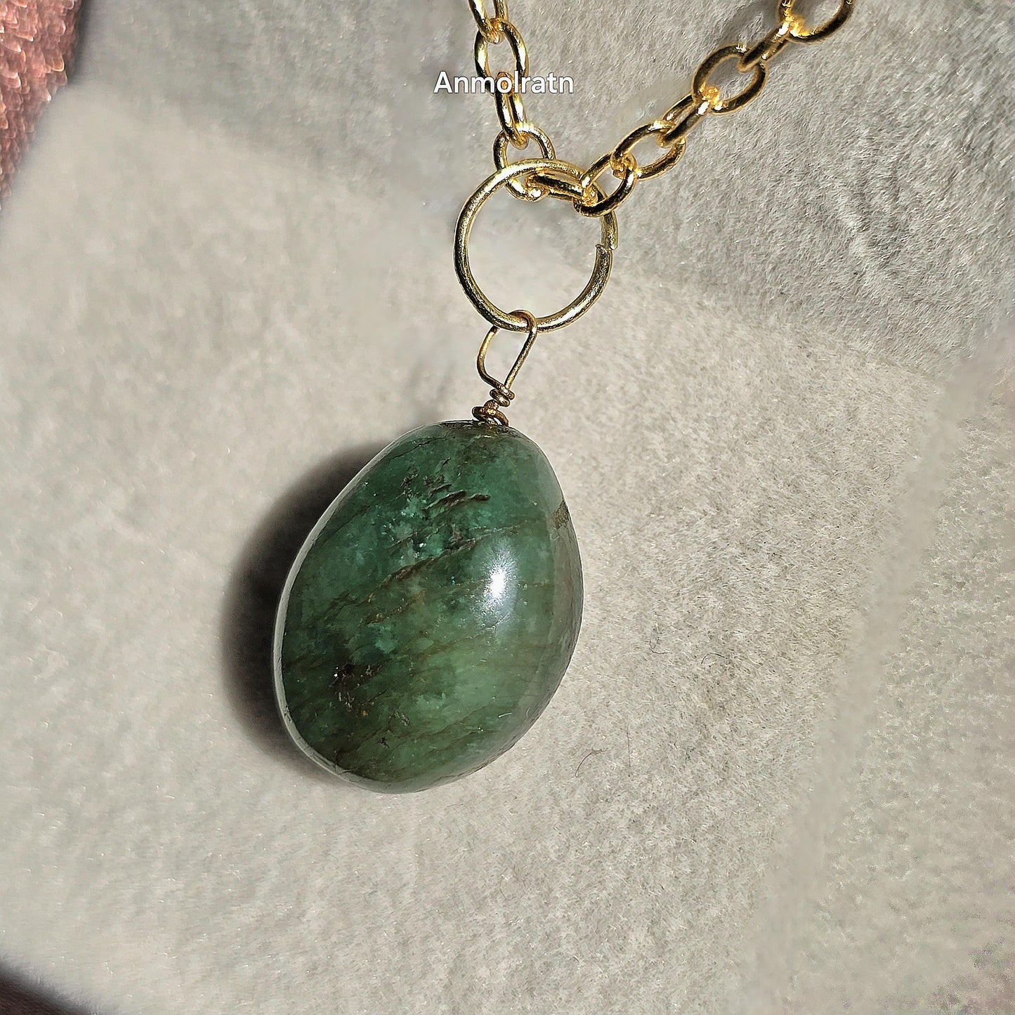 Raw Emerald Pendant Charm, Green Emerald Charm Pendant For Necklace, Untreated Emerald Pendant Men, 14Ct Natural Emerald Pendant For Women