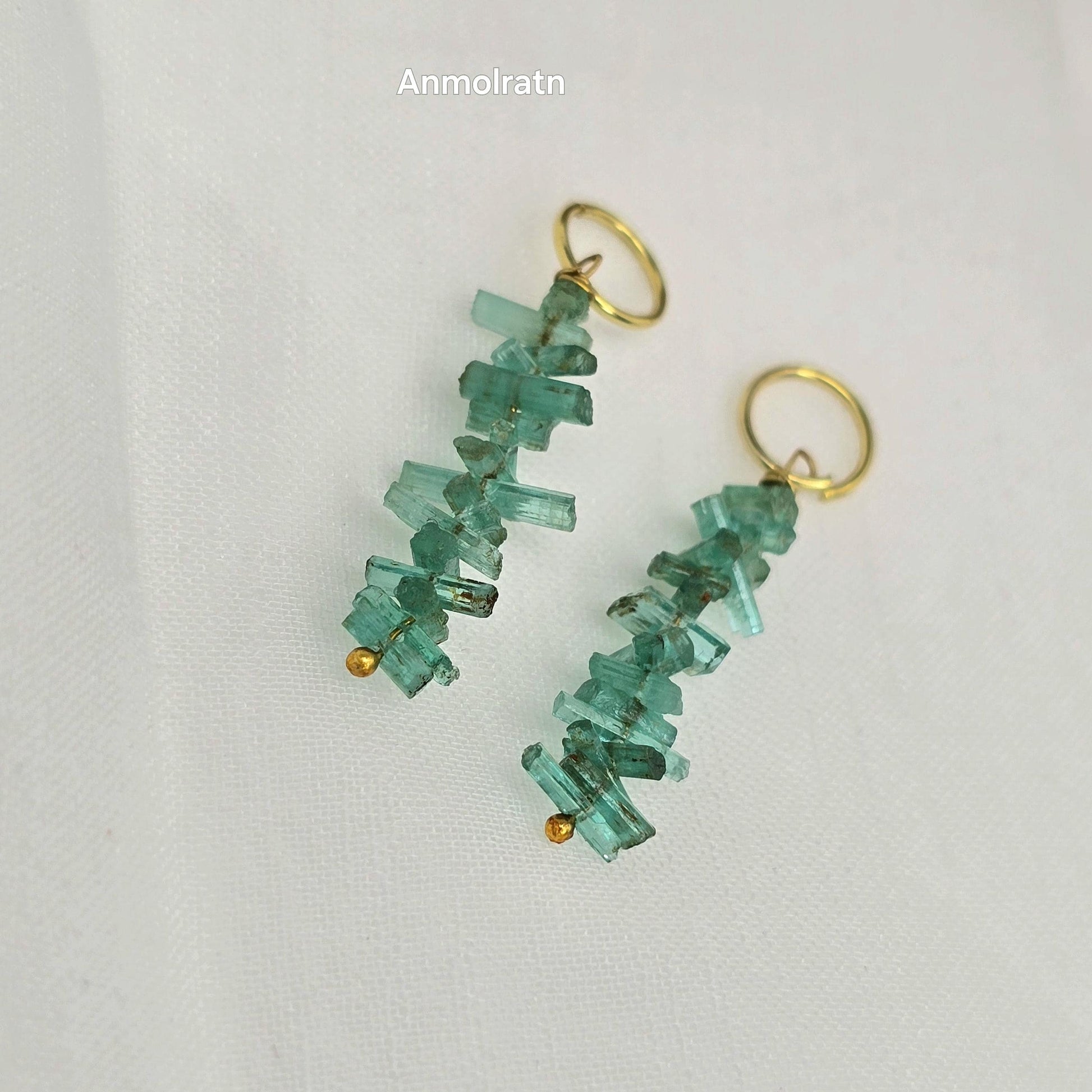 Emerald Charms For Earring, Natural Emerald Dangler Hoop, Raw Colombian Emerald Earring Drop, Detachable Emerald Charm For Hoops & Necklace