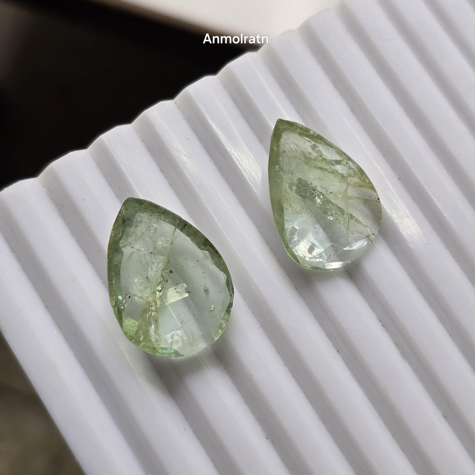 29.20CT Colombian Emerald Teardrop Pair For Earrings, Pear Emerald Loose For Danglers, Emerald Drop Earring Pair, Emerald Hoop Earring Drops