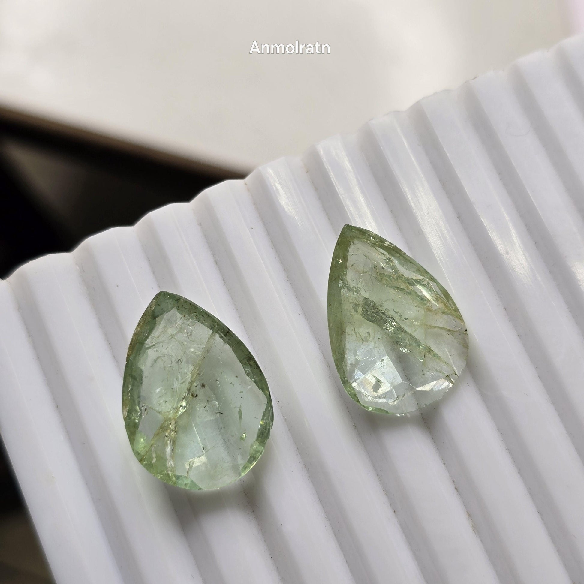 29.20CT Colombian Emerald Teardrop Pair For Earrings, Pear Emerald Loose For Danglers, Emerald Drop Earring Pair, Emerald Hoop Earring Drops