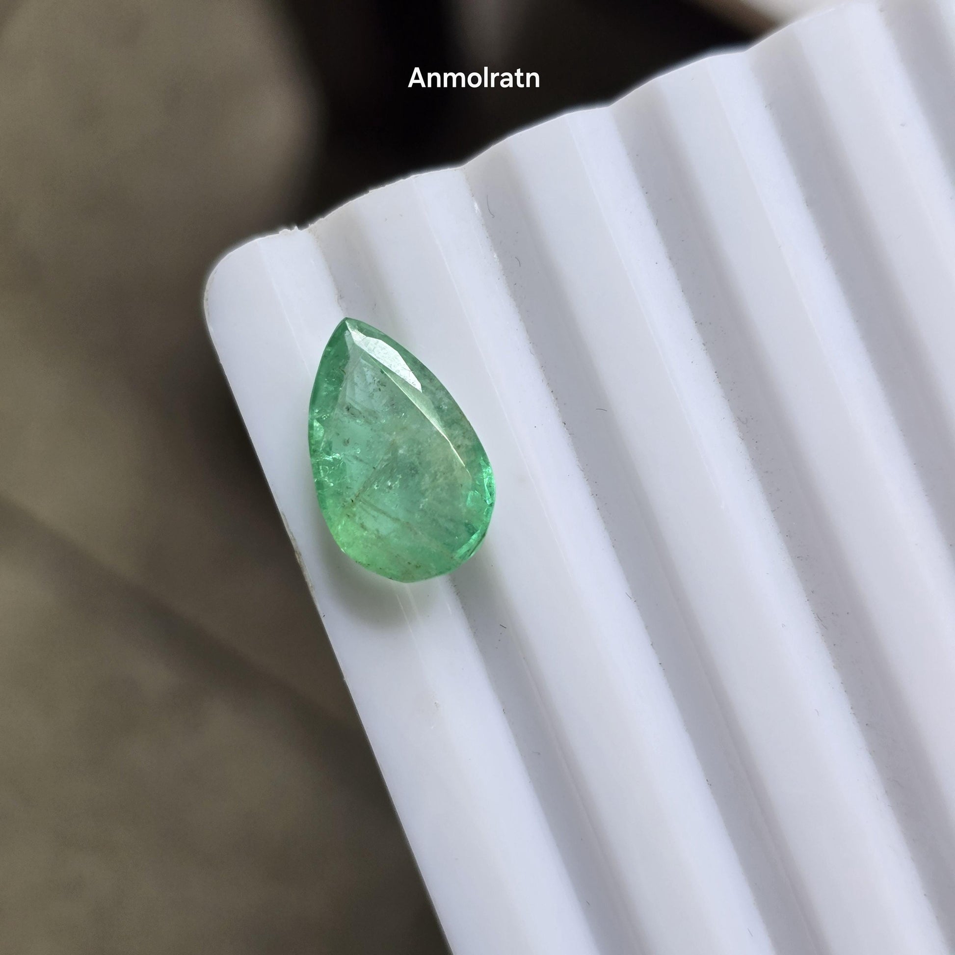 Colombian Emerald Loose Pear Cut For Ring Or Pendant, 3.95CT Emerald Pear Pendant, Natural Emerald Pear For Ring, Custom Emerald Gold Ring