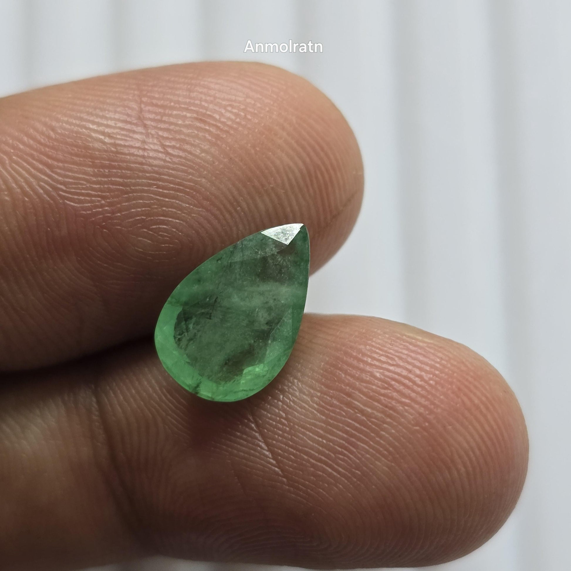 Emerald Pear Cut Teardrop 2.88CT Natural Colombian Emerald For Ring Or Pendant, 12x8MM Untreated Green Emerald Loose For Birthstone Jewelry