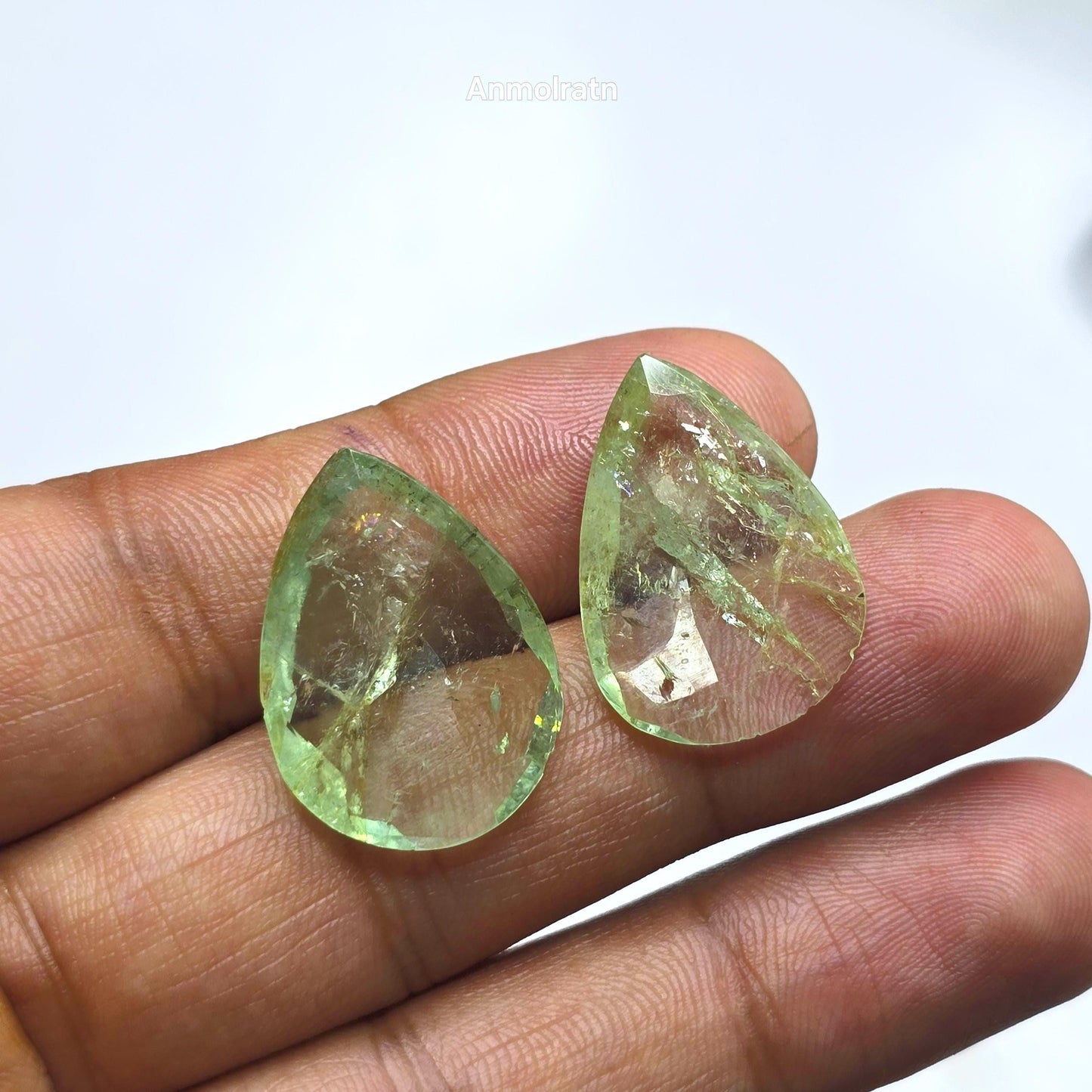 29.20CT Colombian Emerald Teardrop Pair For Earrings, Pear Emerald Loose For Danglers, Emerald Drop Earring Pair, Emerald Hoop Earring Drops