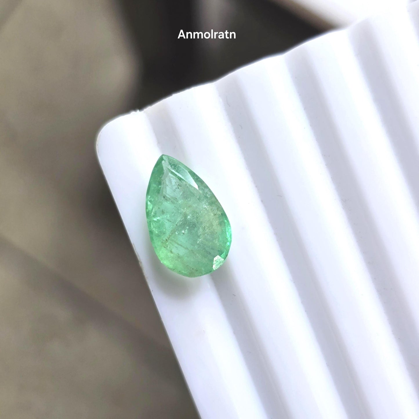 Colombian Emerald Loose Pear Cut For Ring Or Pendant, 3.95CT Emerald Pear Pendant, Natural Emerald Pear For Ring, Custom Emerald Gold Ring