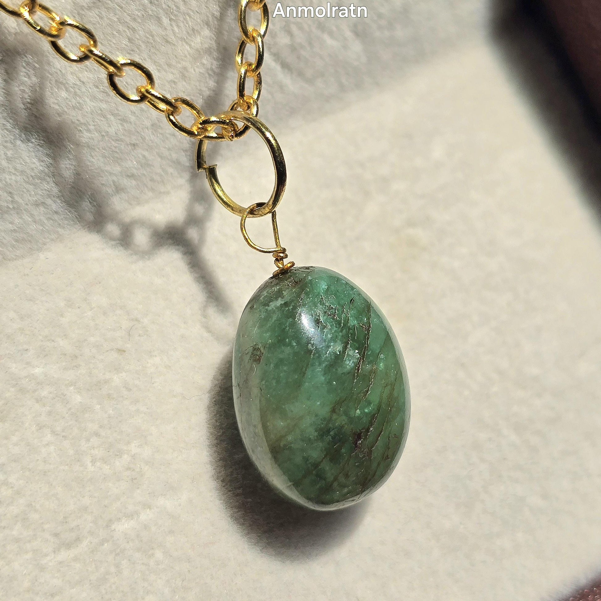 Raw Emerald Pendant Charm, Green Emerald Charm Pendant For Necklace, Untreated Emerald Pendant Men, 14Ct Natural Emerald Pendant For Women