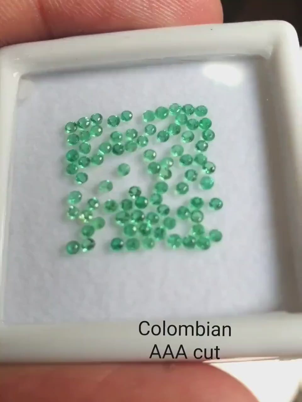 AAA Cut Round Emerald Colombian Loose Gemstone For Jewelry, Vivid Green Loose Emerald Sale, 1MM 1.5MM 2MM 2.5MM Emerald Supply Gems For Sale